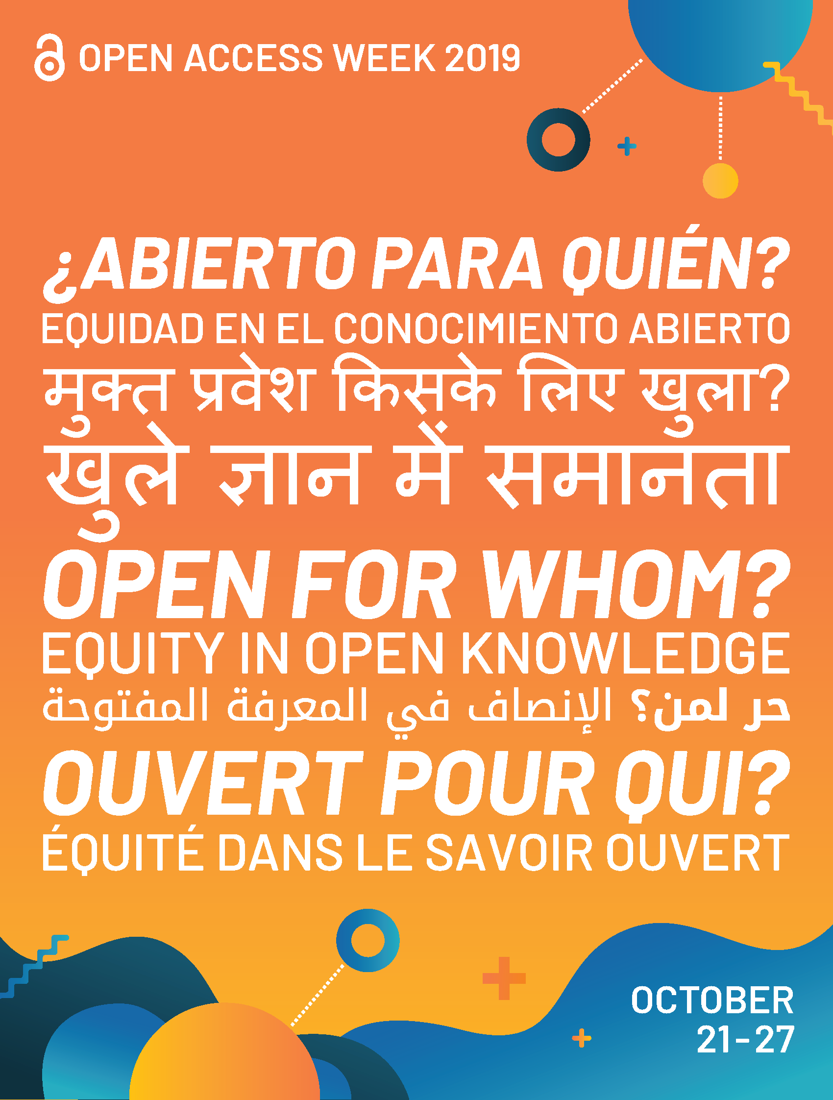 Open Access Week 2019 Poster Translated Into Various Languages