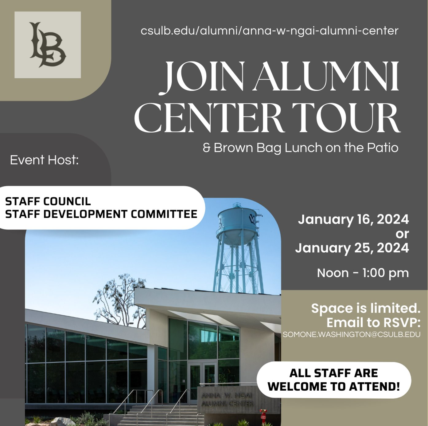 alumni center tour flyer