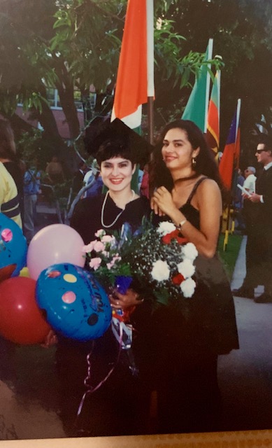 Angelica Suarez poses at her graduation from CSULB in 1993.