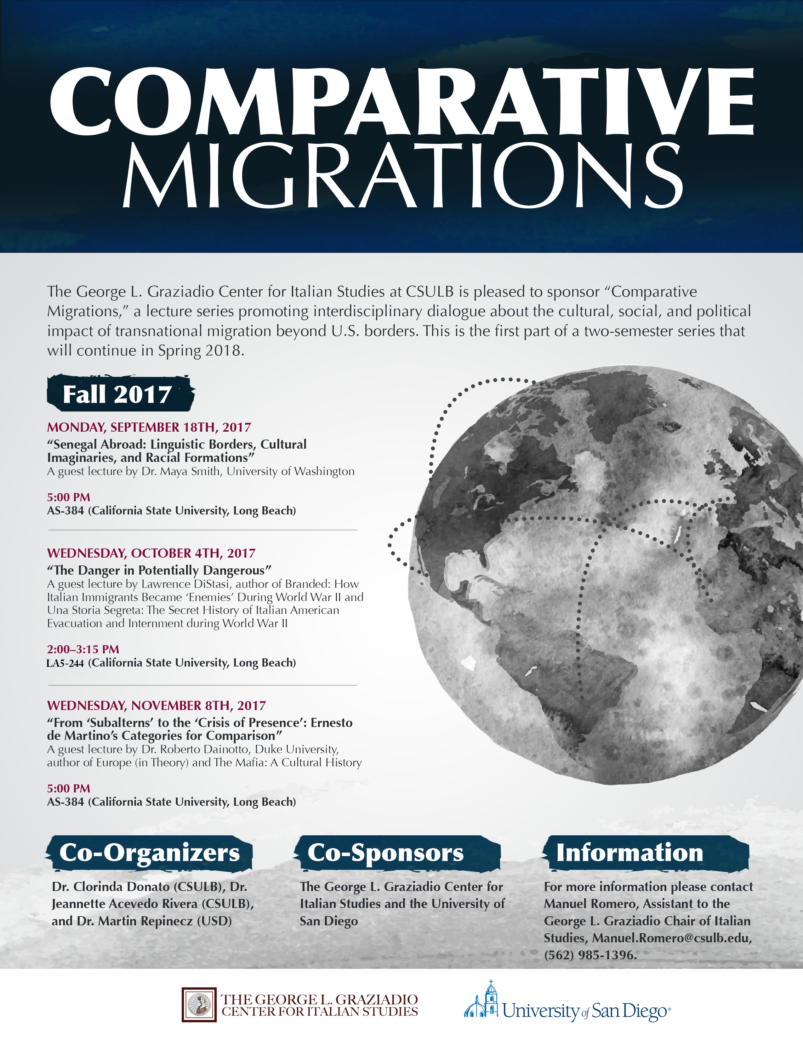 Flyer for Comparative Migrations Lecture Series