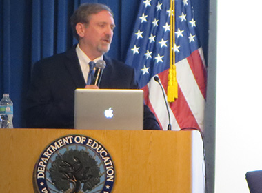 Dr. Jeynes Speaking at the U.S. Department of Education