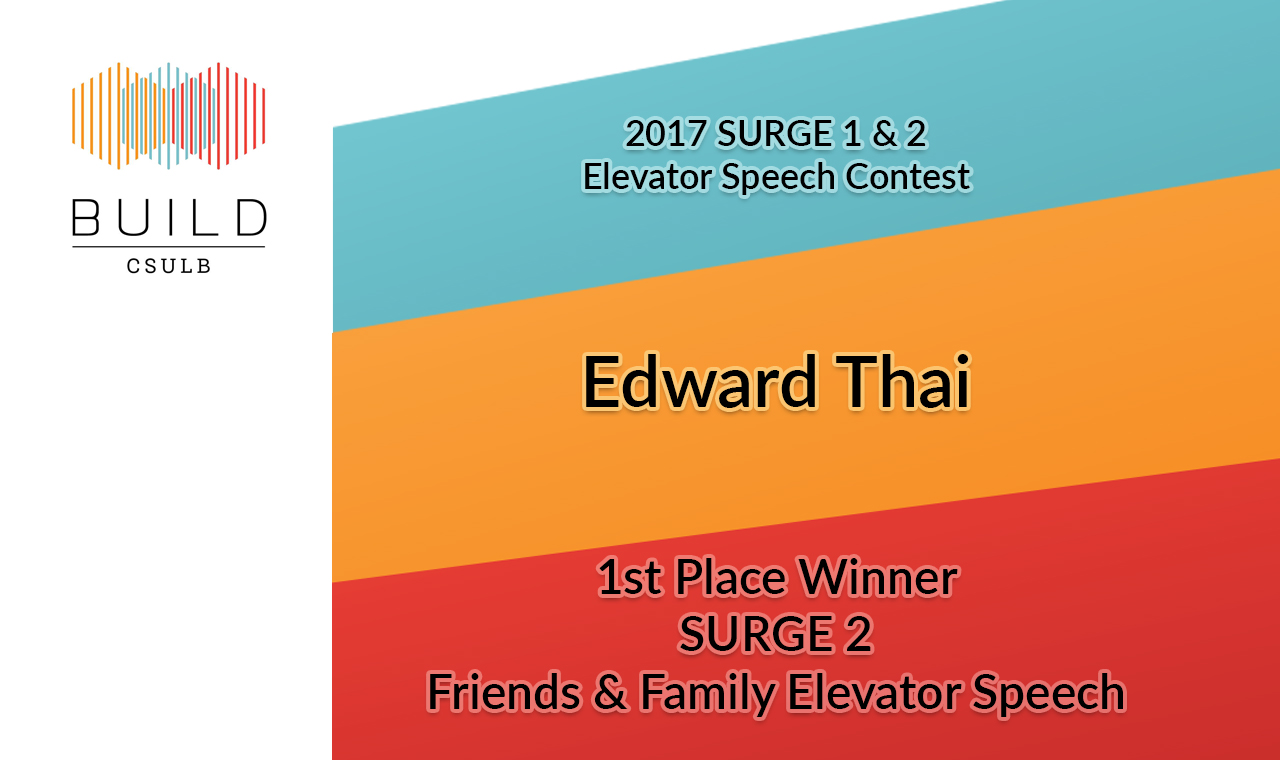 Edward Thai's Elevator Speech