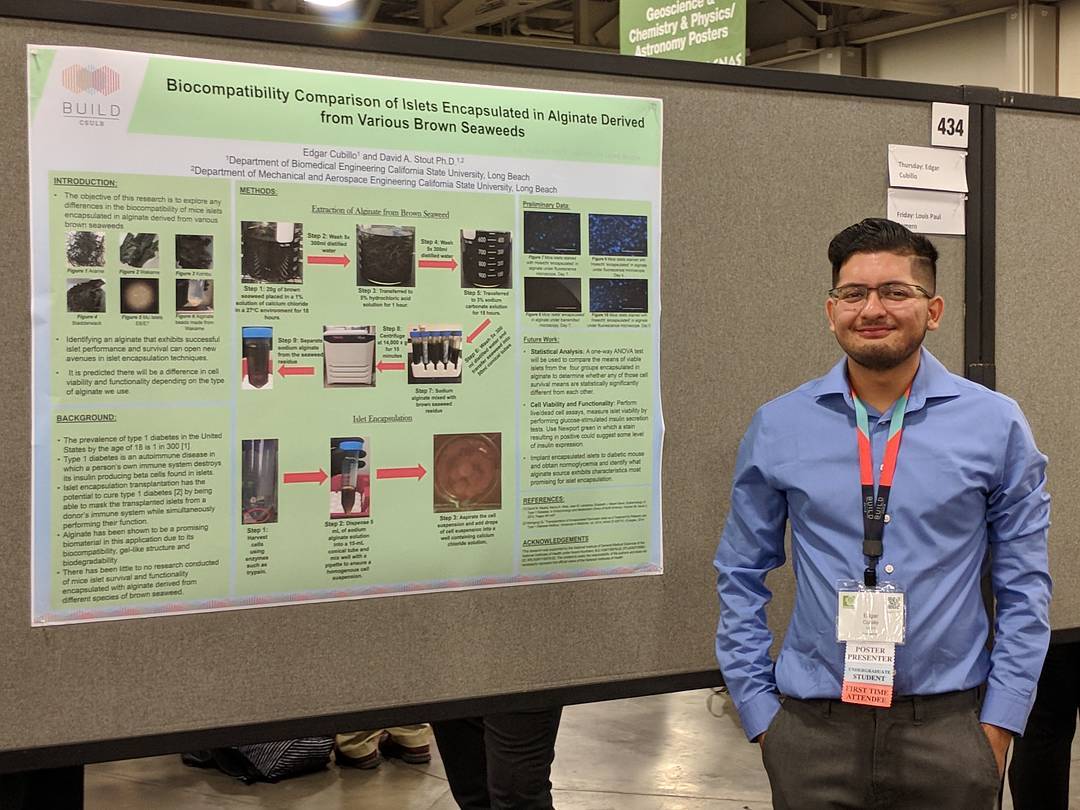 Year One Scholar Edgar Cubillo presented his research at SAC