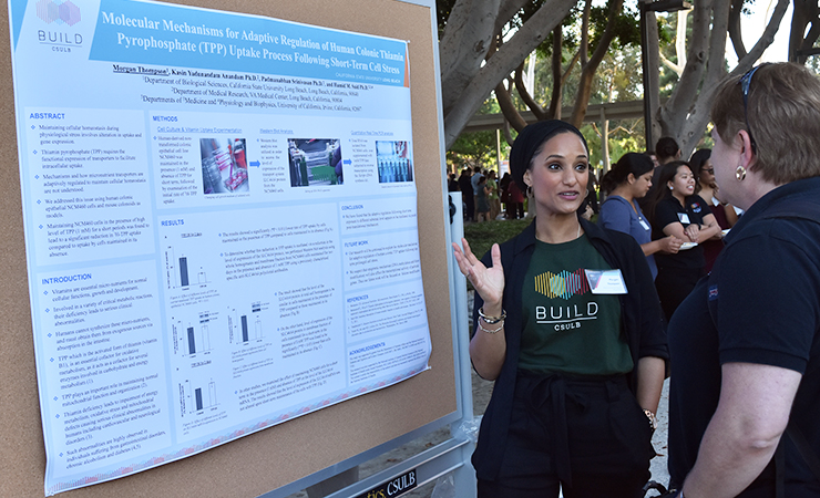 Year One Scholar Morgan Thompson shares her research with BU