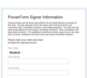PowerForm Signer Information