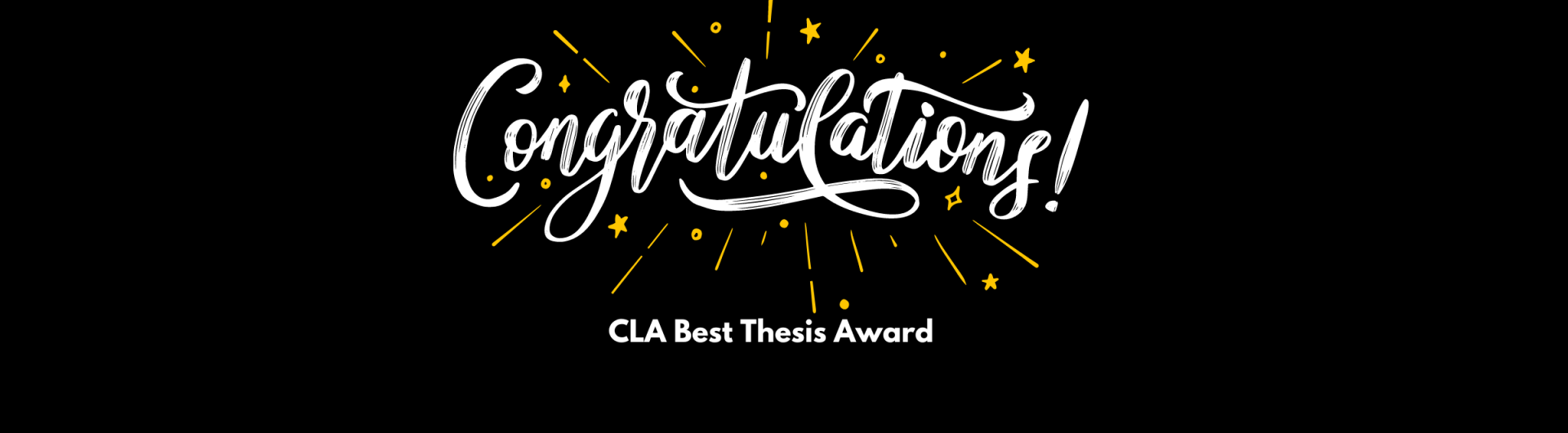 CLA Best Thesis Award - Banner