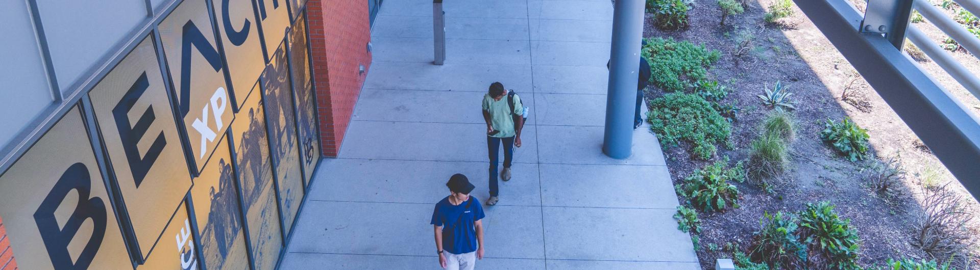Students walking near CPaCE.