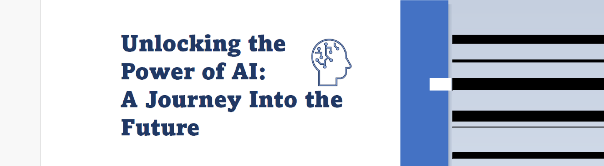 Unlocking the Power of AI: A Journey Into the Future Date: Tuesday, April 23, 2024