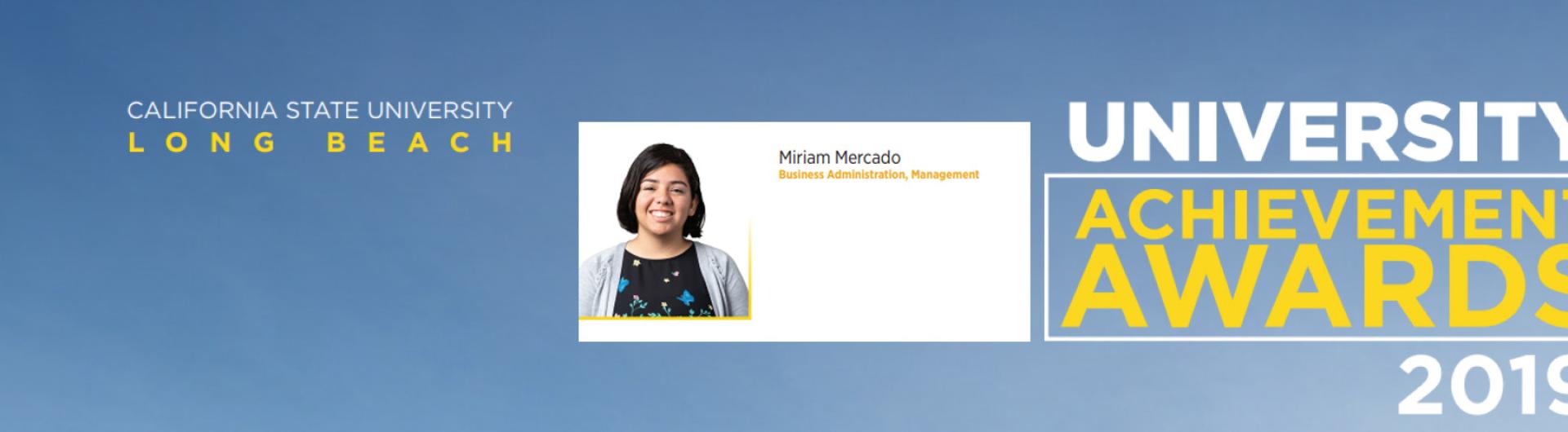 Miriam Mercado Award winner 2019 Community Service