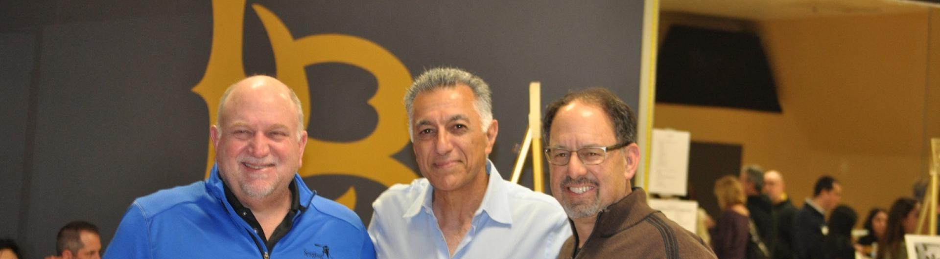 Dean Forouzan Golshani, center, and alumni