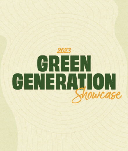 Poster announcing Green Generation Showcase 2023