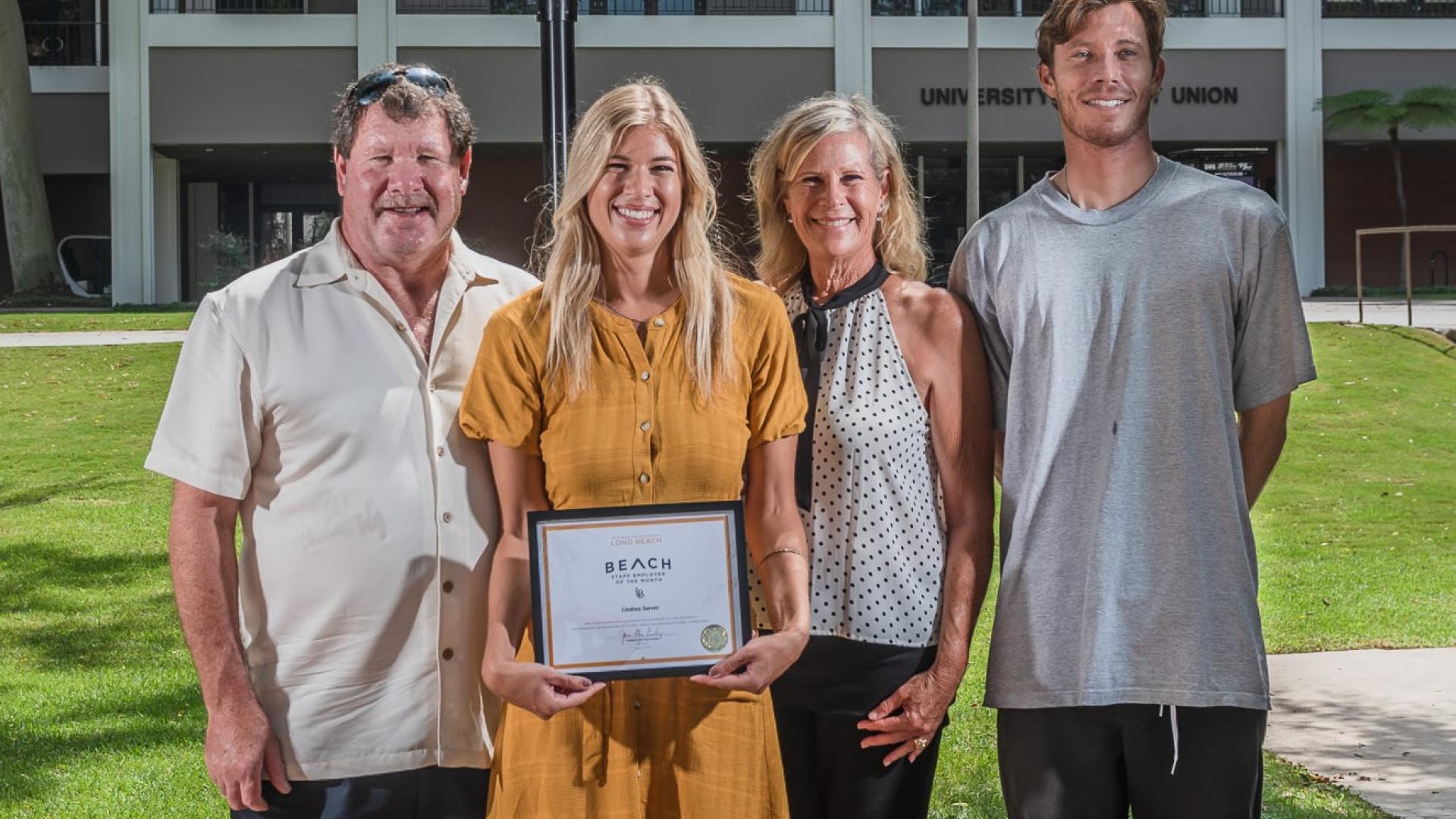 Lindsey Sarver Family, July 2019 Employee of the Month 
