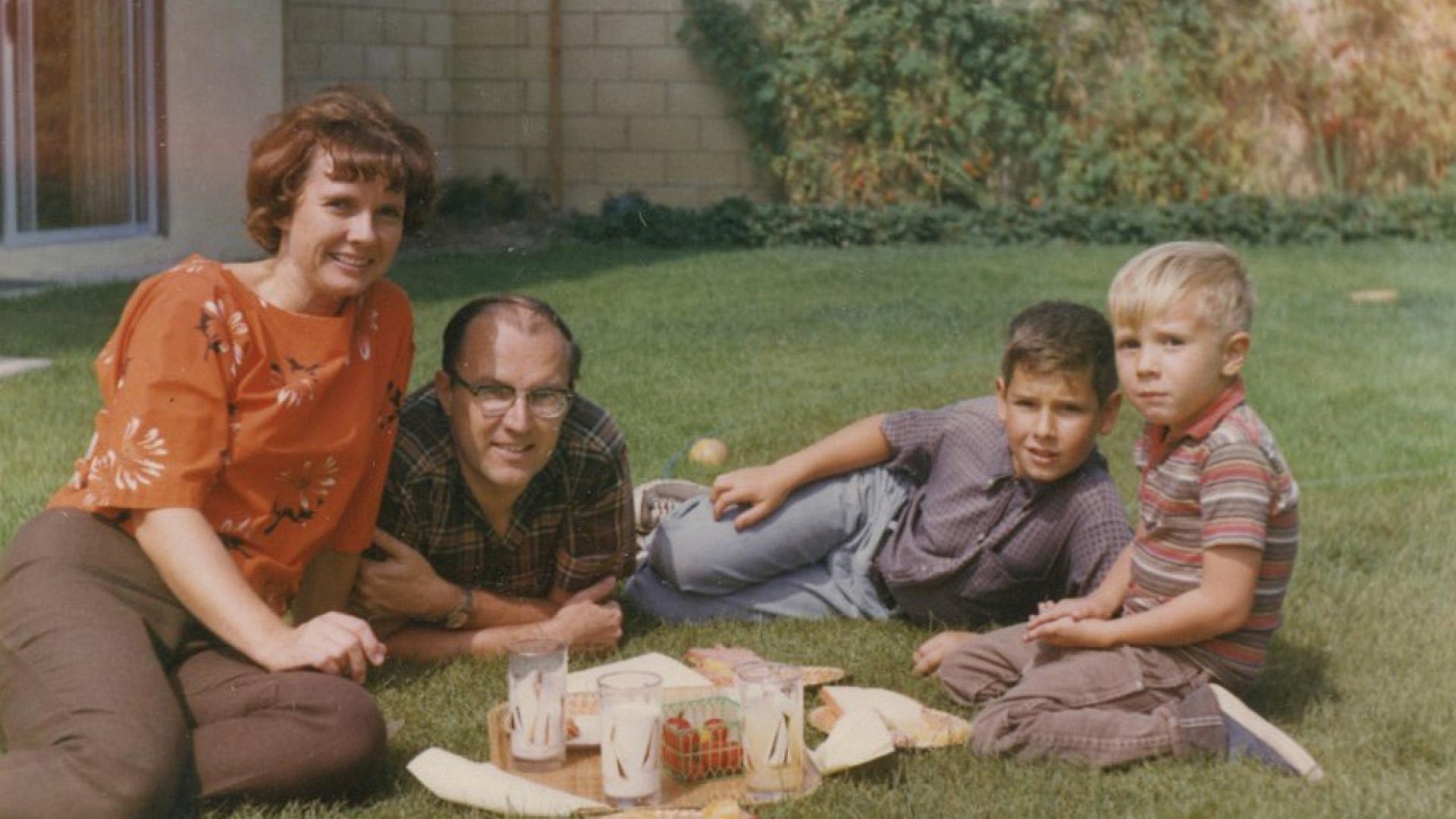 David Carlberg with his family