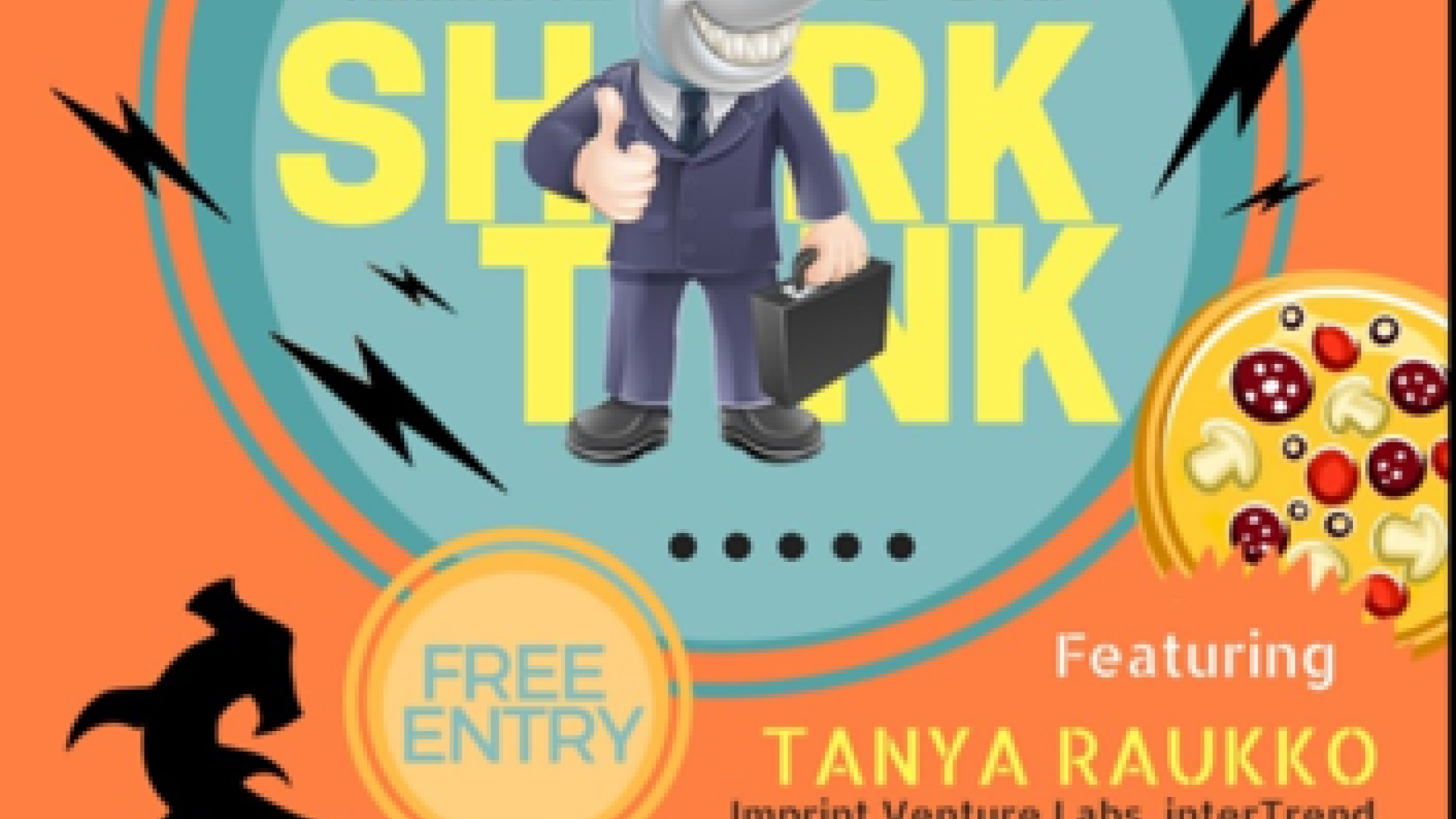 Flyer for past MBC Lunch and Learn Shark Tank Event