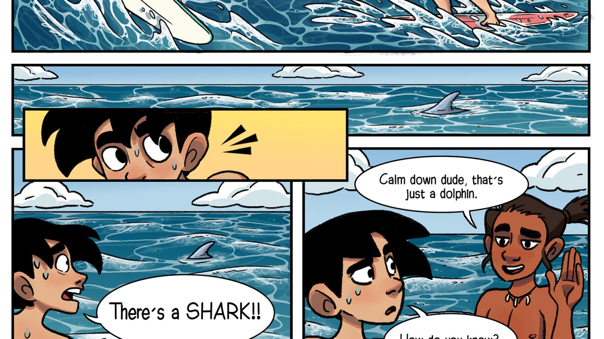 shark comic book