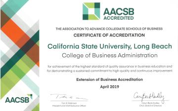 AACSB association to Advance Collegiate Schools of Business 