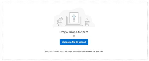 Drag or drop file from computer