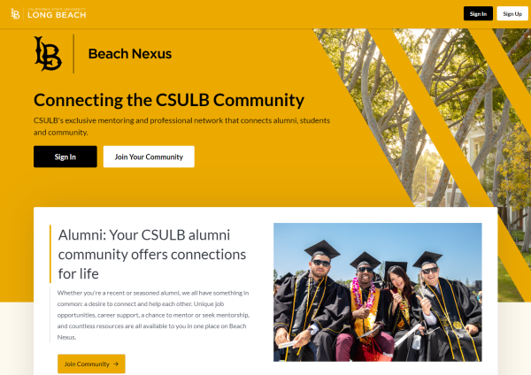 Beach Nexus landing page Beach Nexus landing page