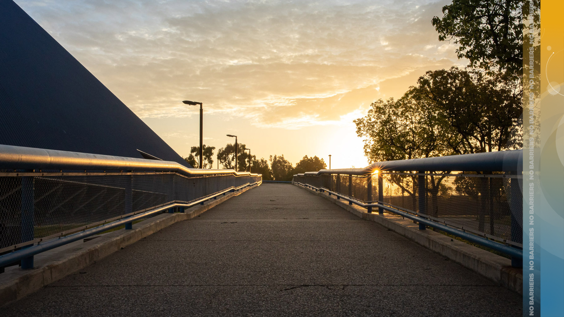 Campus shot of sun rise