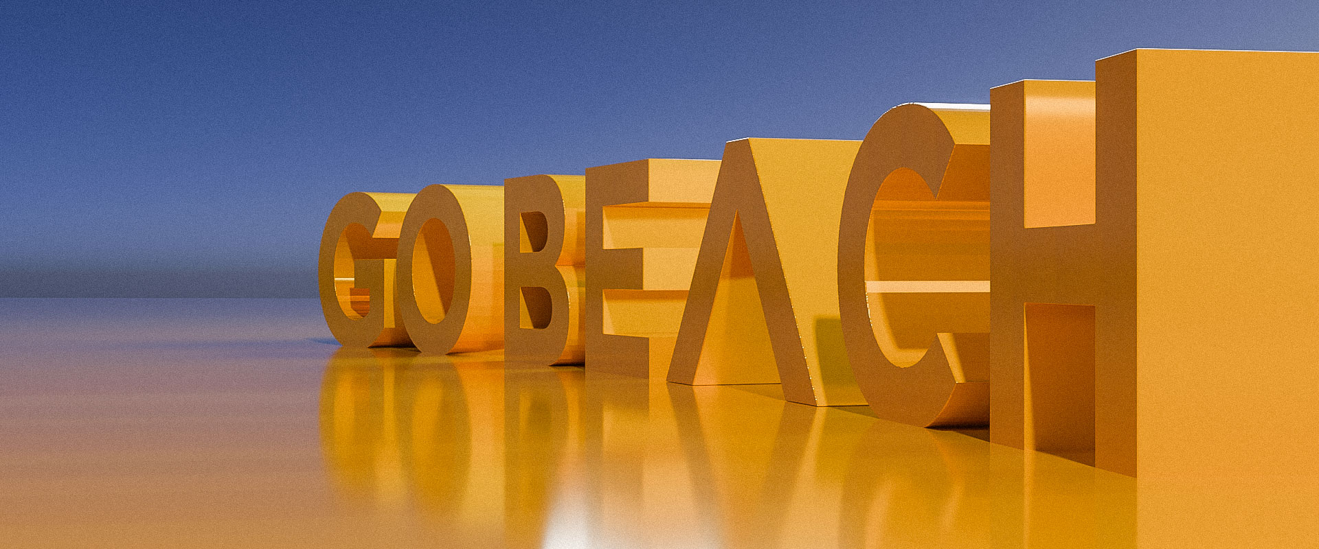 Go Beach Letters