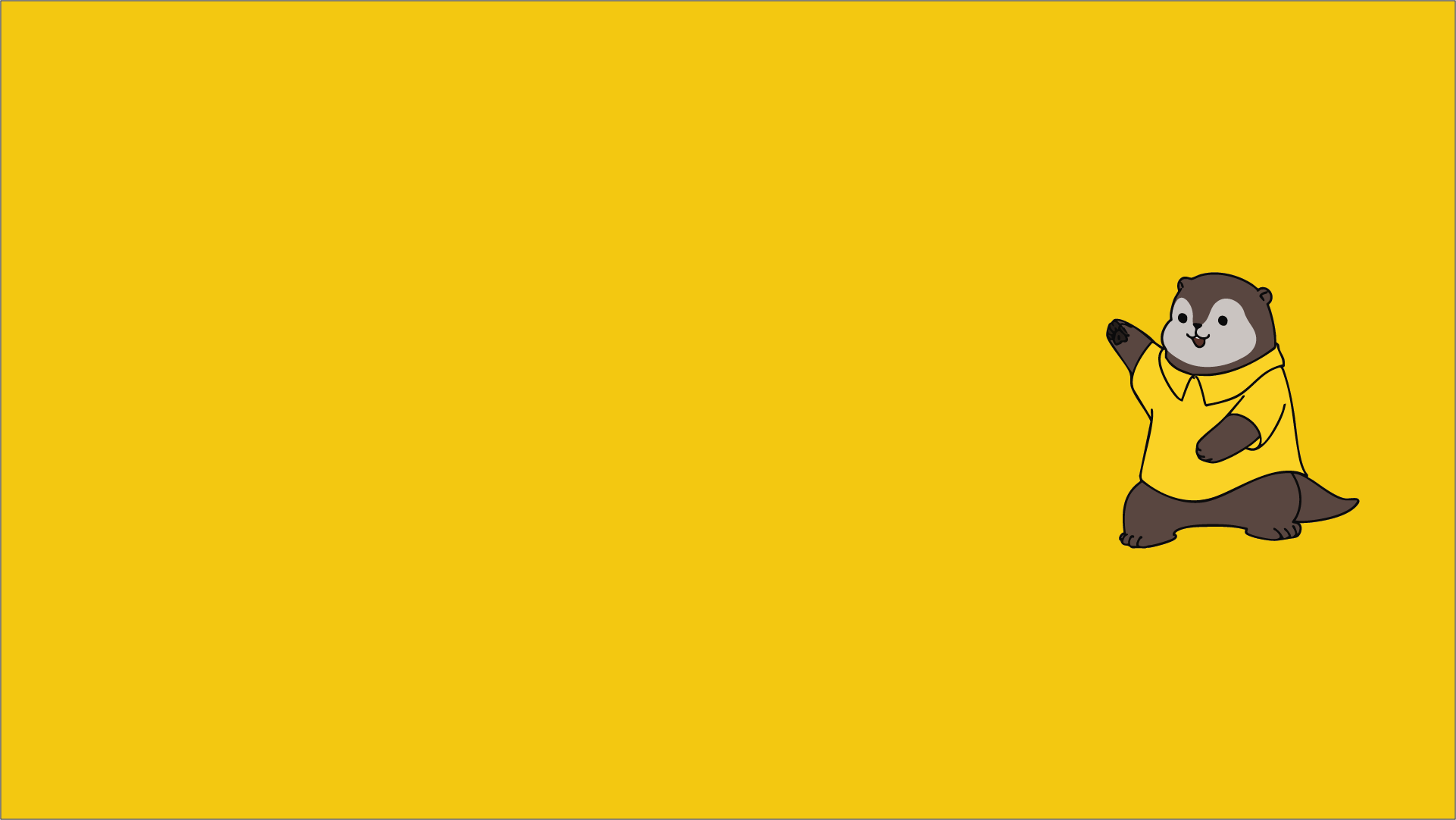 seashell the otter gold banner