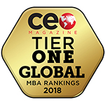 CEO Magazine Tier One Global MBA Rankings 2018