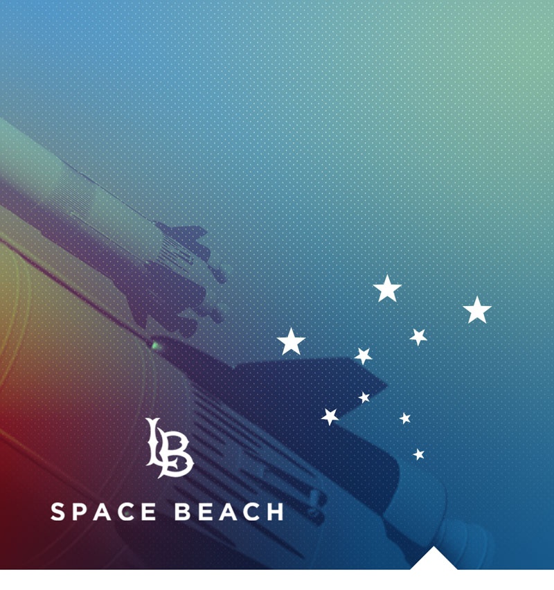 CSULB Space Beach graphic