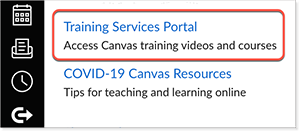 training services portal