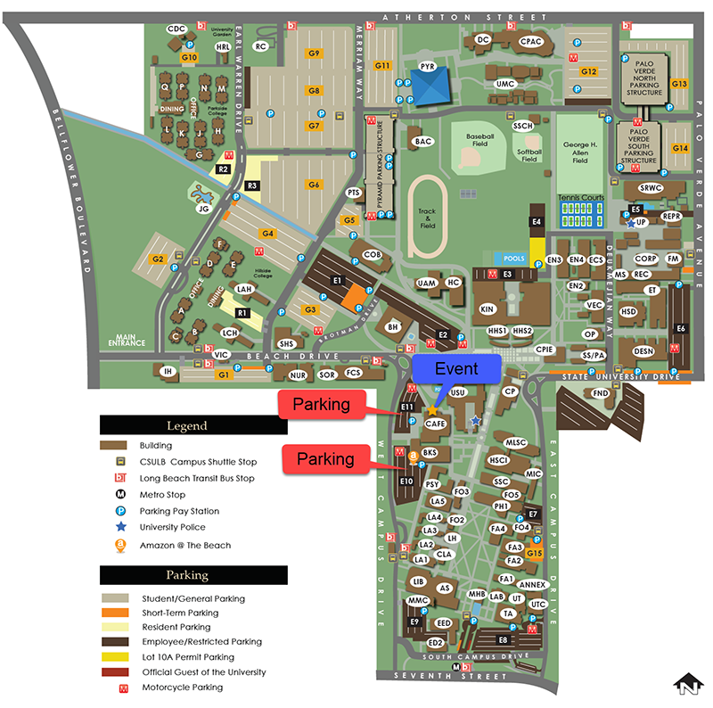 Cal State Long Beach Campus Map