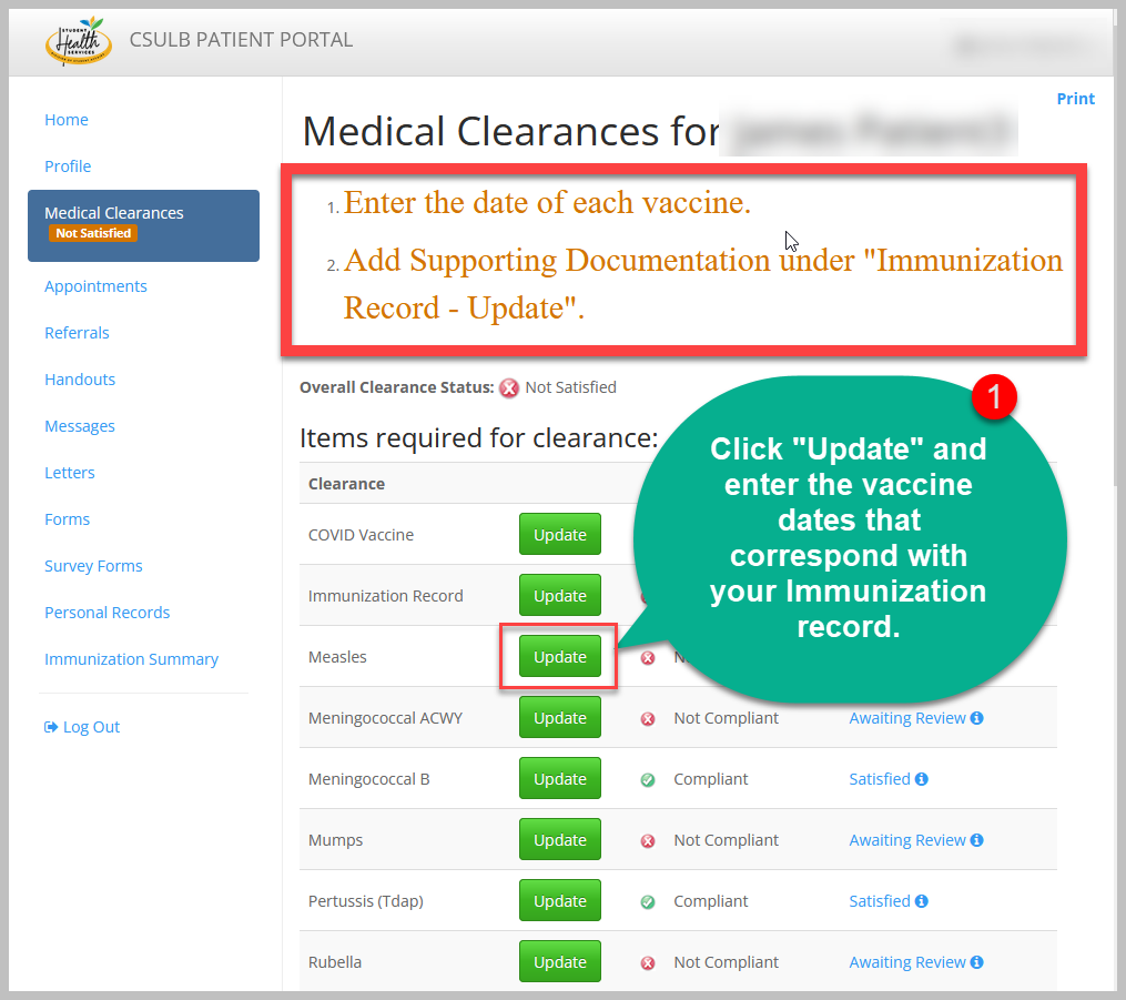 Medical Clearances Home Page