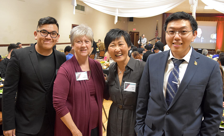 BUILD Scholars Matthew Argame (far left) and Author Yao (far