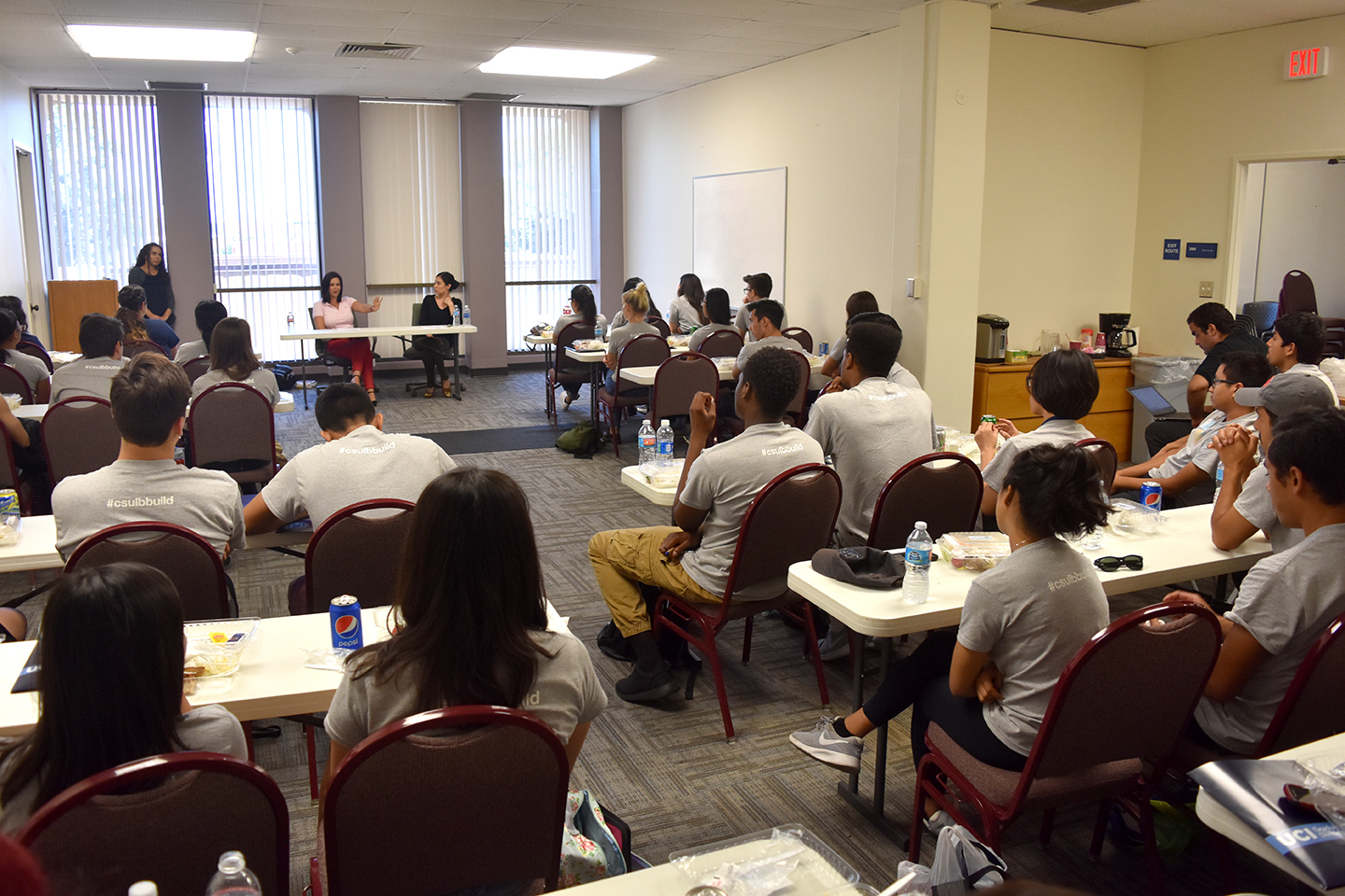 DCSULB BUILD Associates listening to some of the speakers at