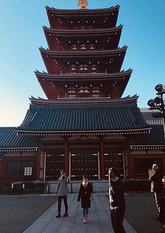 Tourist attraction in Japan. 