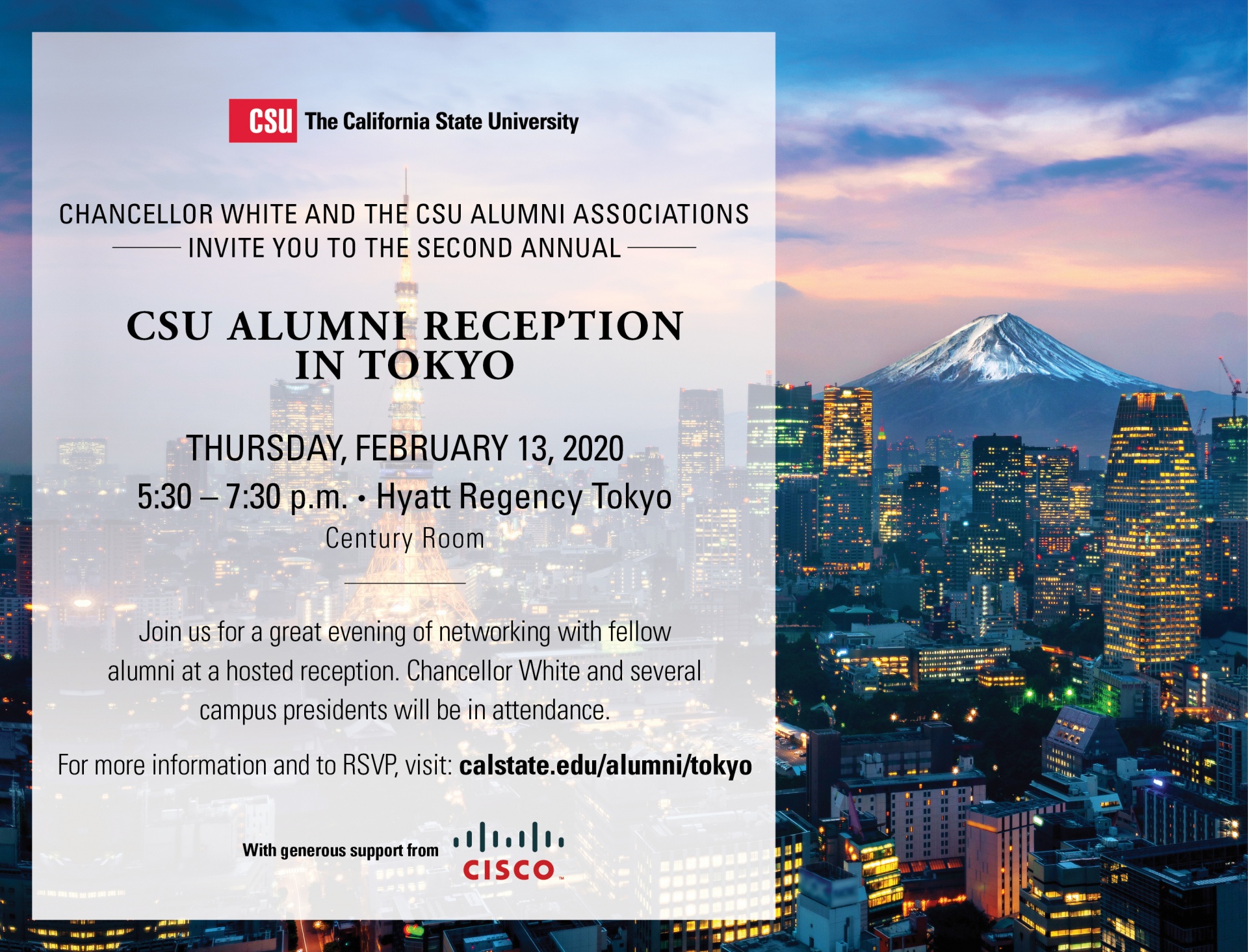 CSU Alumni Reception in Tokyo