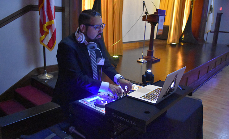 Ramon Velazquez spun the dance tunes as DJ of the evening
