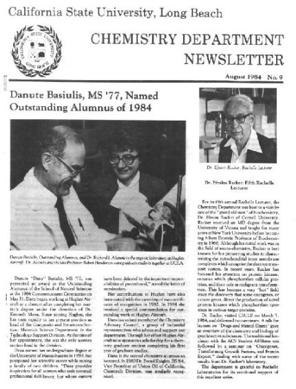1984 Newsletter