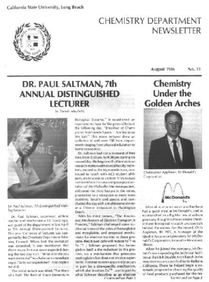 1986 Newsletter