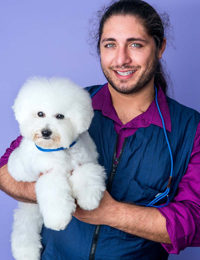 20160624_gwta-dog-show_bichon-800w.jpg Owner Blake Hernandez and his seven month-old Bichon Frise,