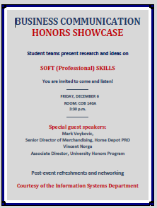 COB Honors Showcase 2019