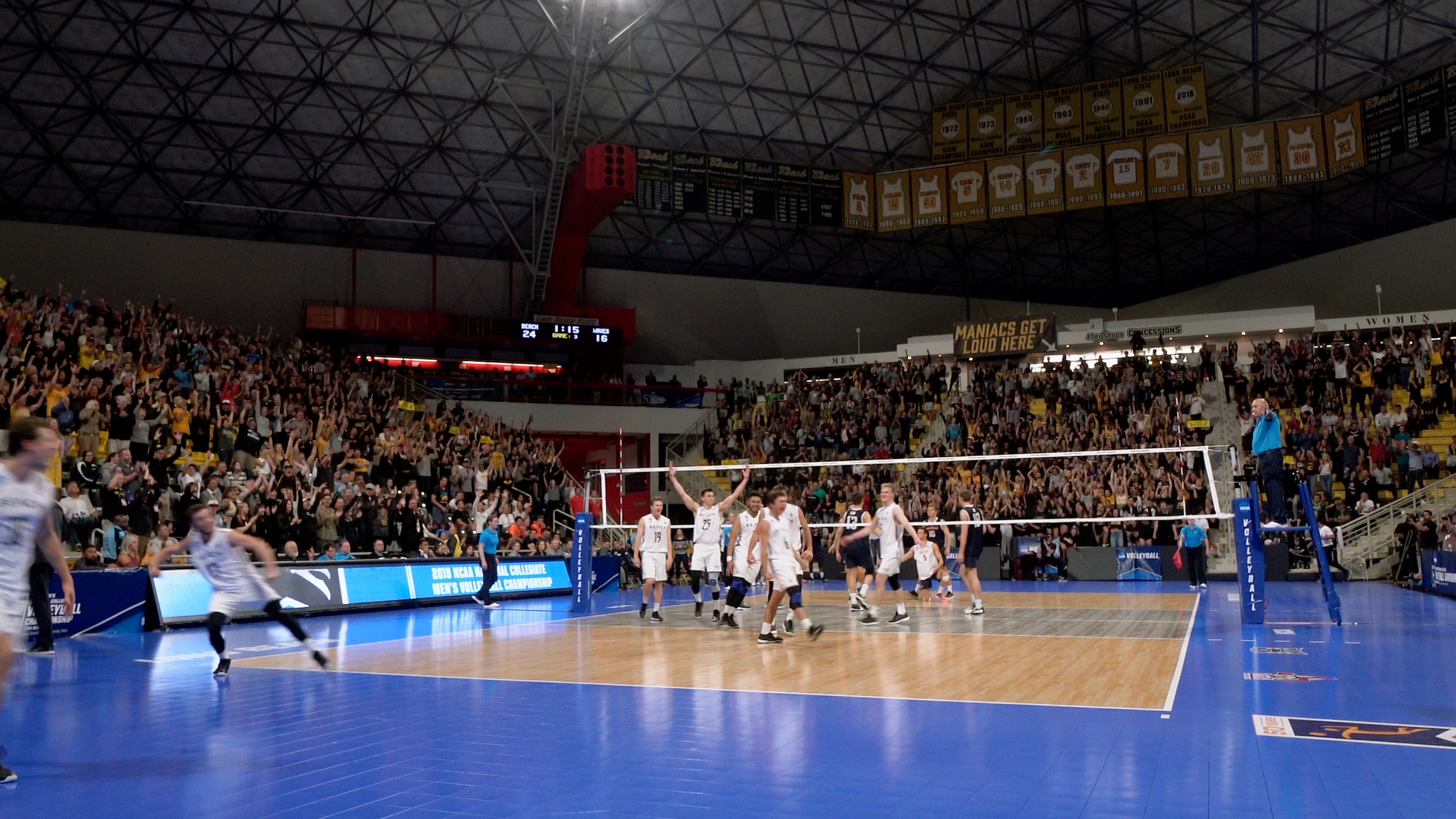 Men's volleyball team plays in the Final Four.