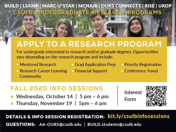 CSULB Undergraduate Research Programs Info Session
