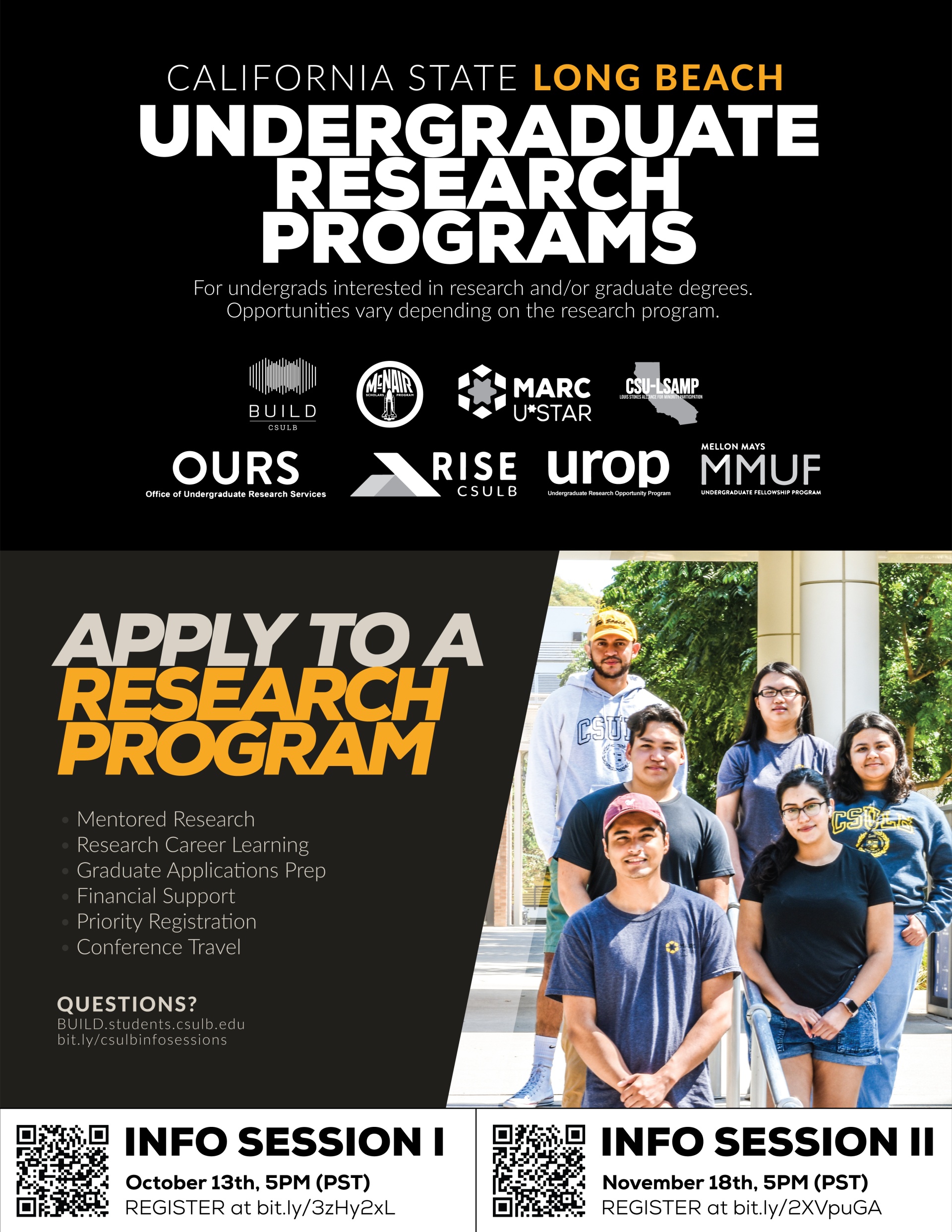 CSULB Undergraduate Research Program Information Sessions