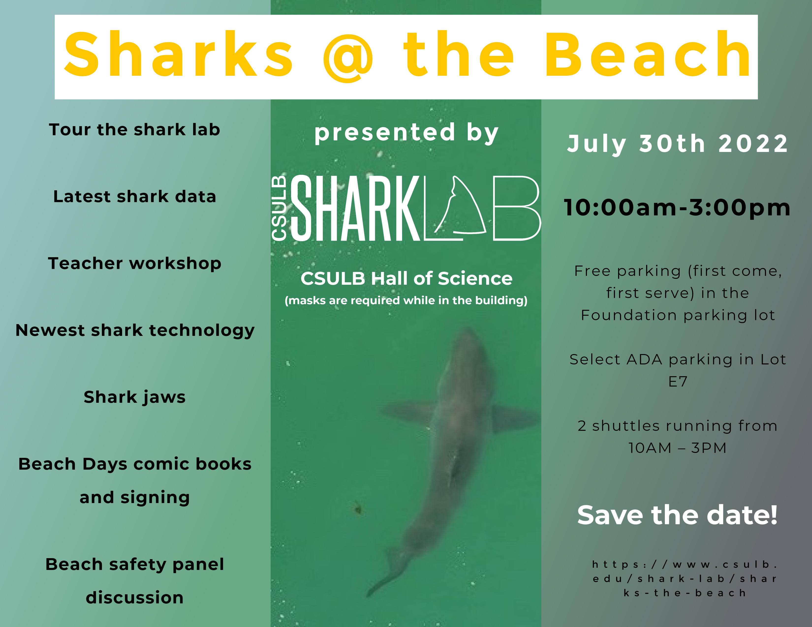 Sharks @ the Beach - Shark Lab | California State University Long Beach