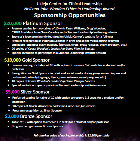 Sponsorship Opportunities detail text on page