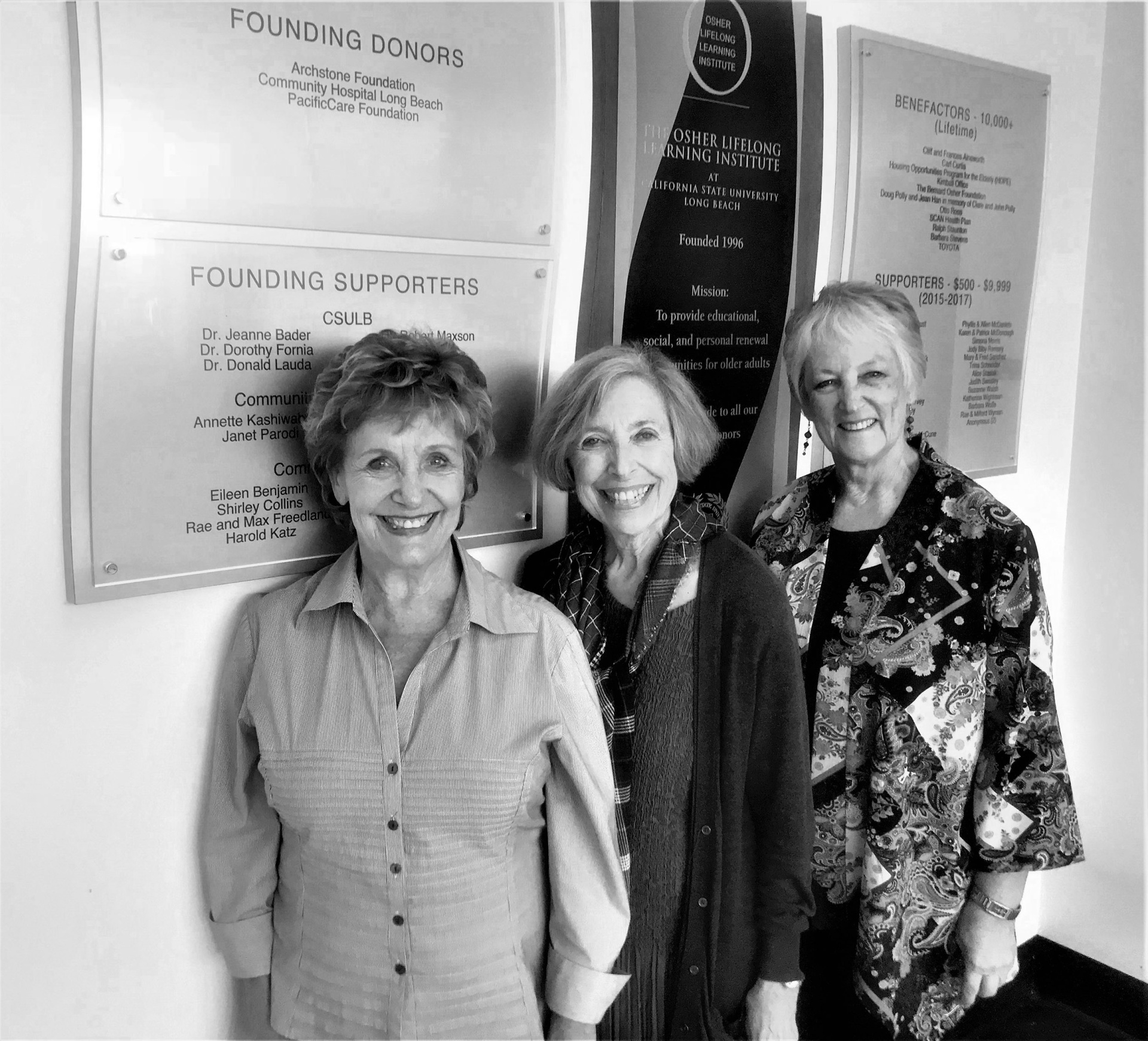 Barbara white and OLLI staff Barbara White and OLLI staff