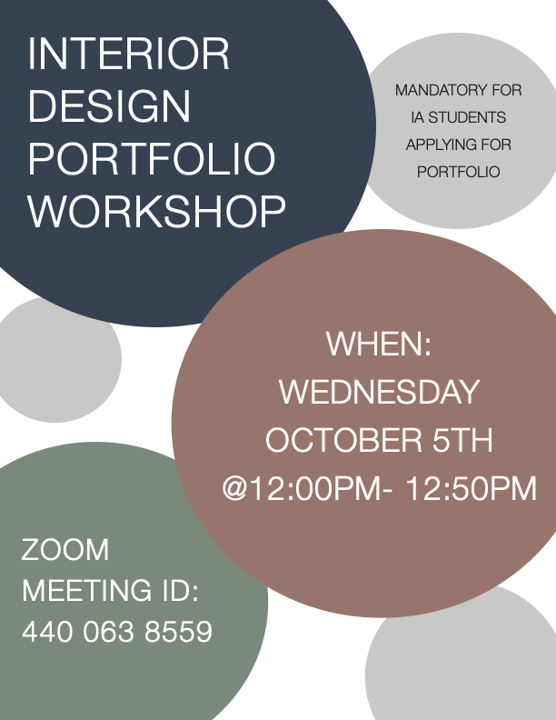 Workshop Flyer for Interior Design