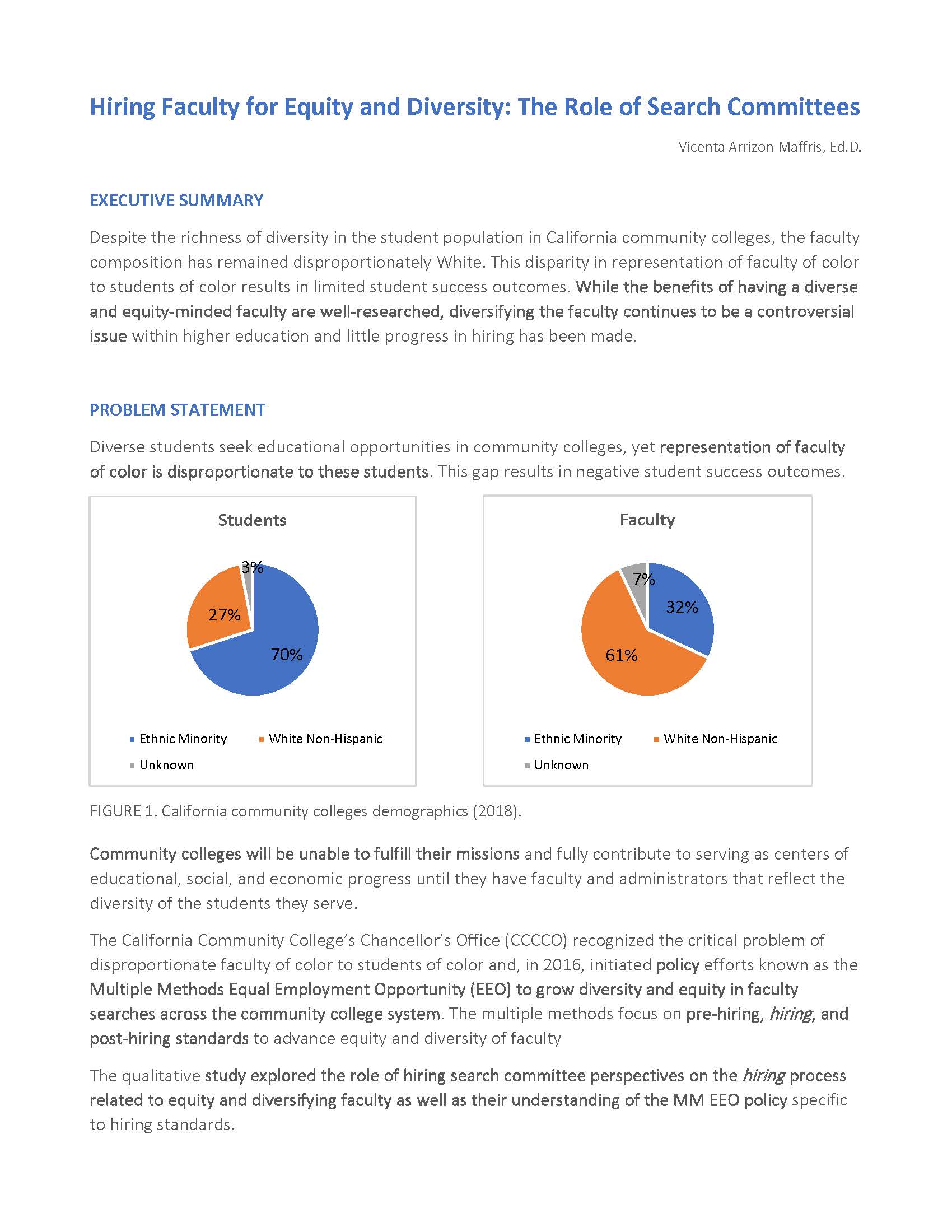 Hiring Faculty for Equity and Diversity Hiring Faculty 1