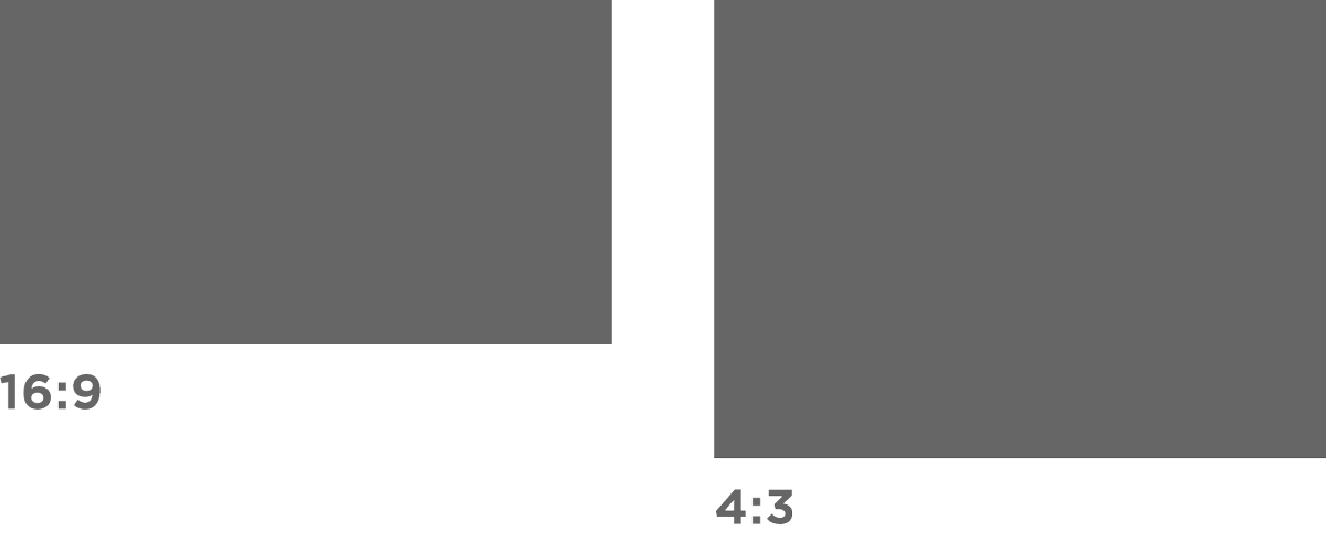 16:9 and 4:3 Ratios 