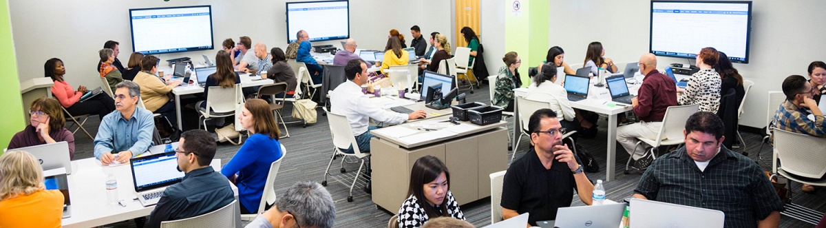 Group of Data Fellows in a meeting