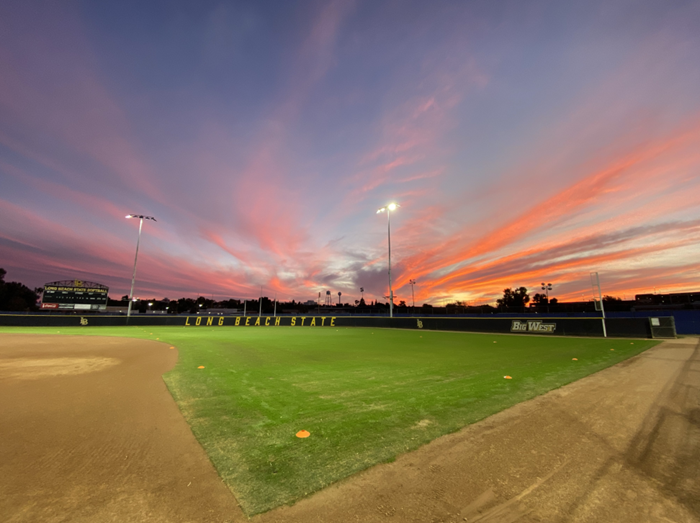 ATH Softball field at night